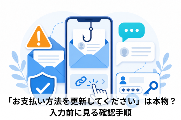 「お支払い方法を更新してください」は本物？入力前に見る確認手順