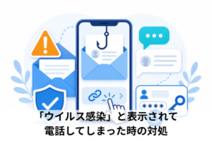 「ウイルス感染」と表示されて電話してしまった時の対処