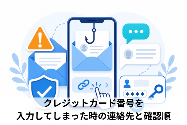 クレジットカード番号を入力してしまった時の連絡先と確認順