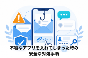 不審なアプリを入れてしまった時の安全な対処手順