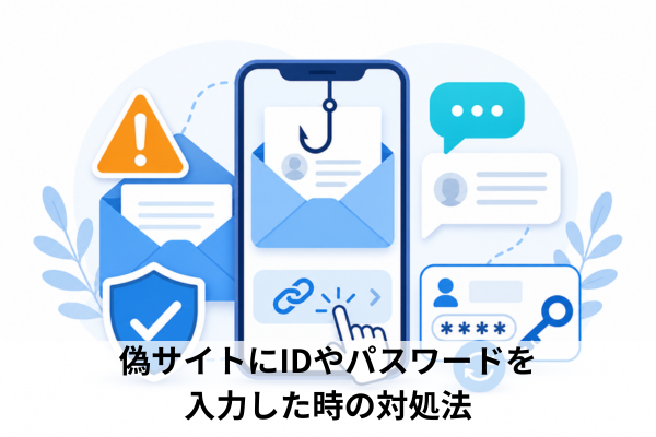 偽サイトにIDやパスワードを入力した時の対処法