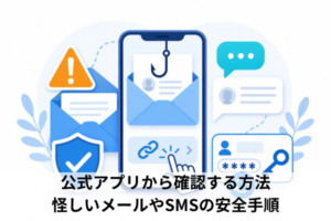 公式アプリから確認する方法｜怪しいメールやSMSの安全手順