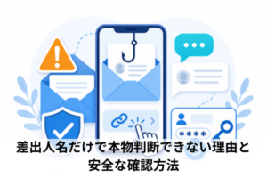 差出人名だけで本物判断できない理由と安全な確認方法