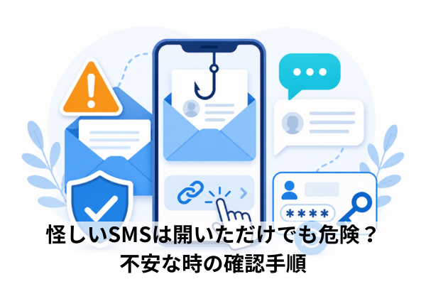 怪しいSMSは開いただけでも危険？不安な時の確認手順
