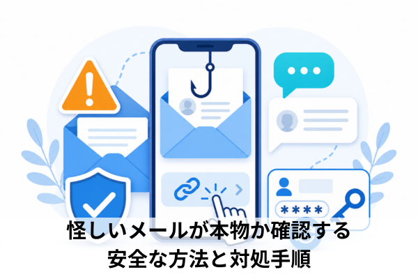 怪しいメールが本物か確認する安全な方法と対処手順