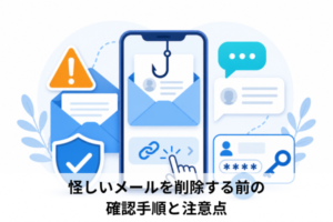 怪しいメールを削除する前の確認手順と注意点
