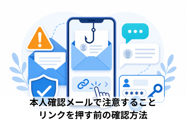 本人確認メールで注意すること｜リンクを押す前の確認方法