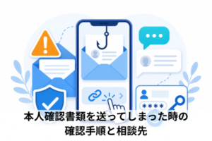 本人確認書類を送ってしまった時の確認手順と相談先