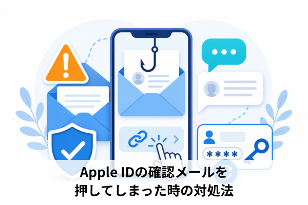 Apple IDの確認メールを押してしまった時の対処法