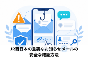 JR西日本の重要なお知らせメールの安全な確認方法