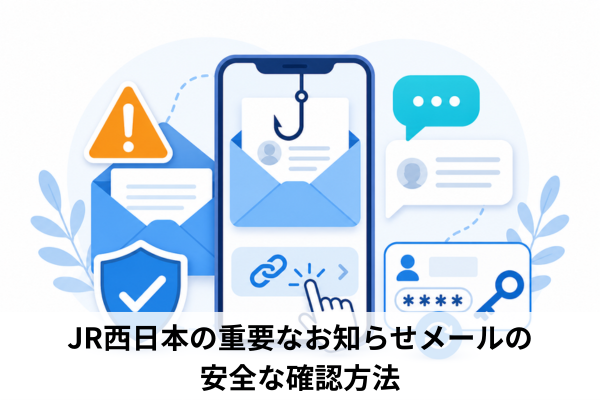 JR西日本の重要なお知らせメールの安全な確認方法