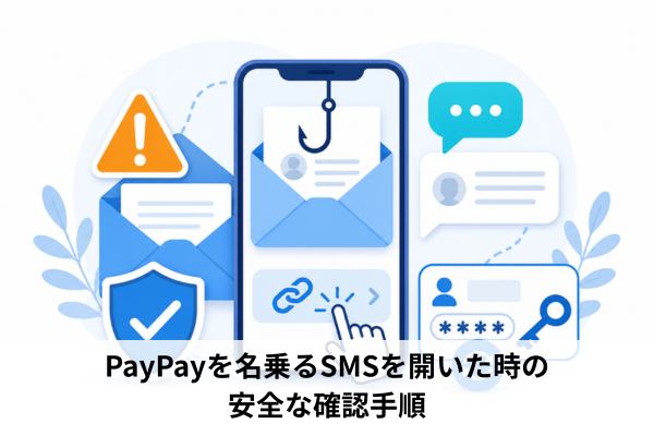 PayPayを名乗るSMSを開いた時の安全な確認手順