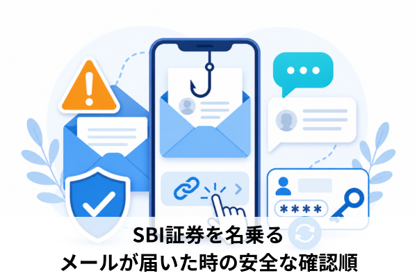 SBI証券を名乗るメールが届いた時の安全な確認順