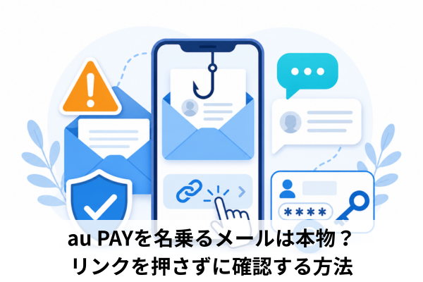 au PAYを名乗るメールは本物？リンクを押さずに確認する方法