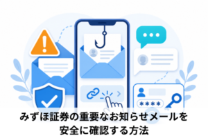 みずほ証券の重要なお知らせメールを安全に確認する方法