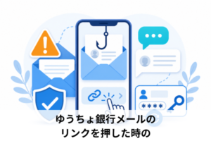 ゆうちょ銀行メールのリンクを押した時の確認手順