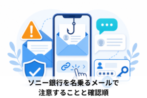 ソニー銀行を名乗るメールで注意することと確認順