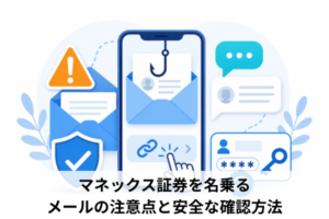 マネックス証券を名乗るメールの注意点と安全な確認方法