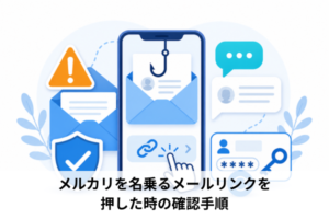 メルカリを名乗るメールリンクを押した時の確認手順