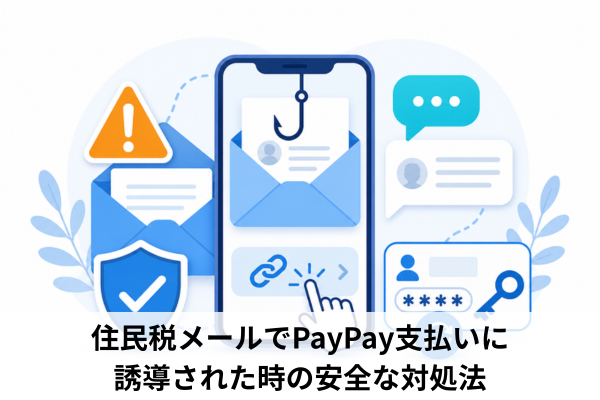 住民税メールでPayPay支払いに誘導された時の安全な対処法