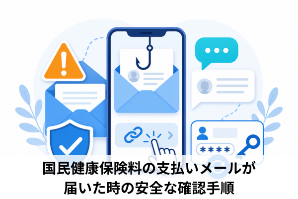 国民健康保険料の支払いメールが届いた時の安全な確認手順