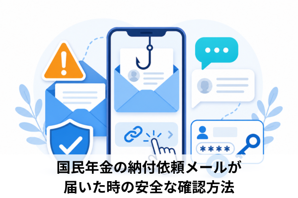 国民年金の納付依頼メールが届いた時の安全な確認方法
