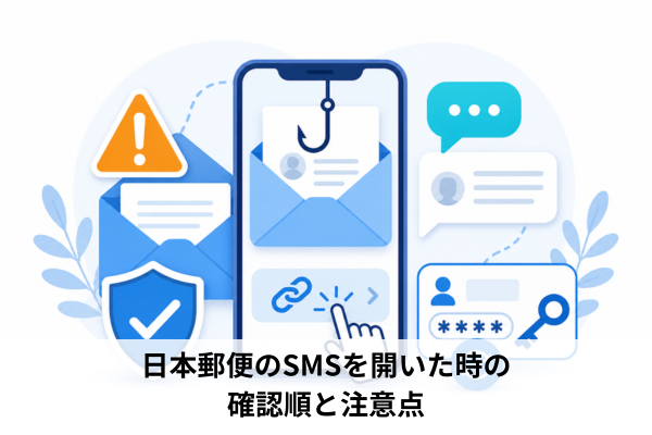 日本郵便のSMSを開いた時の確認順と注意点