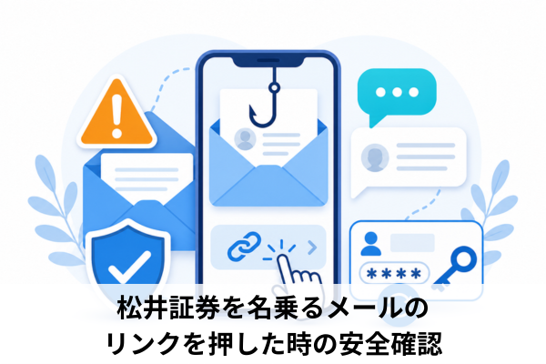松井証券を名乗るメールのリンクを押した時の安全確認
