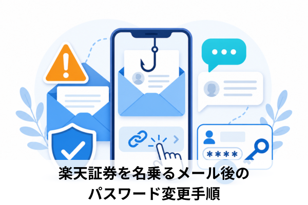 楽天証券を名乗るメール後のパスワード変更手順
