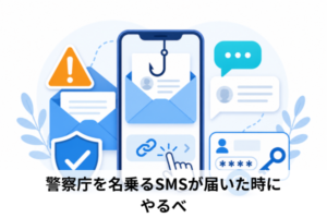 警察庁を名乗るSMSが届いた時にやるべき安全な対処法