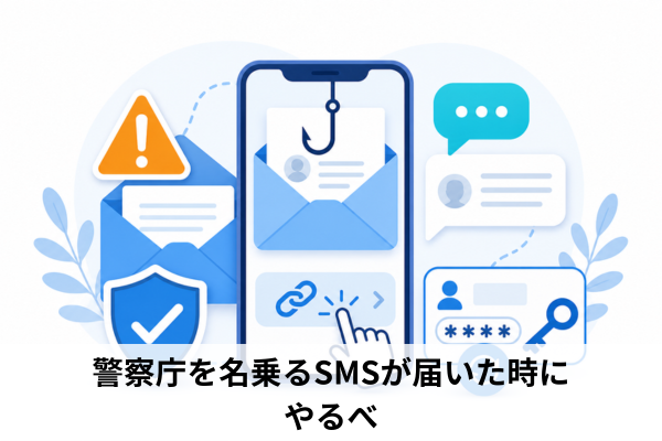 警察庁を名乗るSMSが届いた時にやるべき安全な対処法