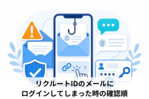 リクルートIDのメールにログインしてしまった時の確認順