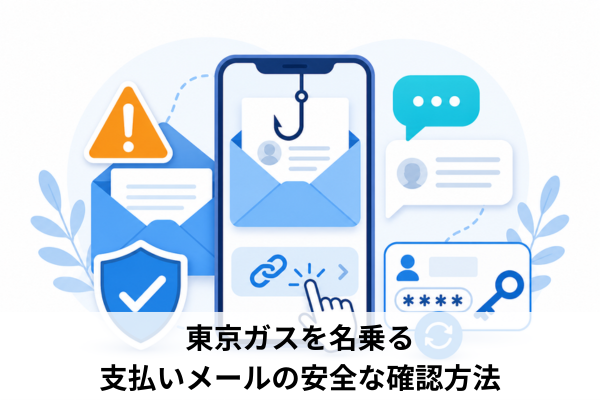 東京ガスを名乗る支払いメールの安全な確認方法