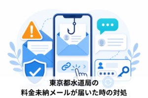 東京都水道局の料金未納メールが届いた時の対処